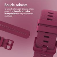 imoshion Bracelet sport en silicone avec boucle - Connexion universelle 20 mm - Fuchsia