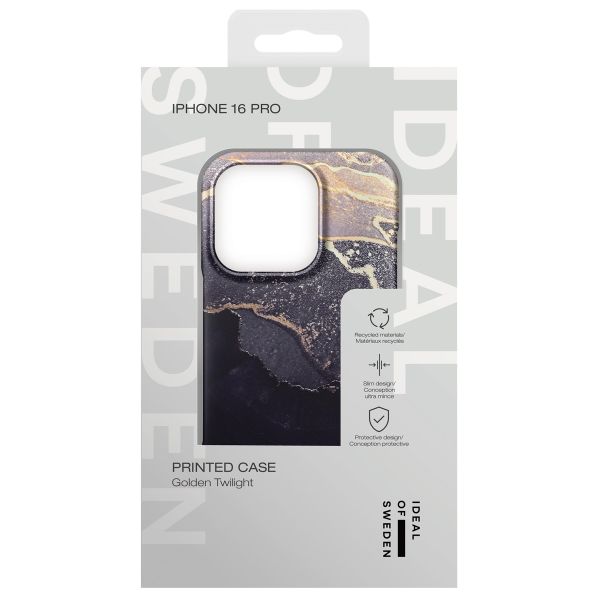 iDeal of Sweden Coque Fashion Apple iPhone 16 Pro - Golden Twilight Marble