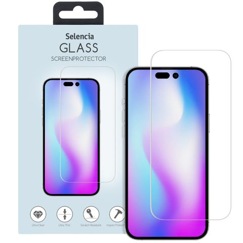 Selencia Protection d'écran en verre trempé Apple iPhone 14 Pro