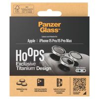PanzerGlass Protection Caméra Hoops Optic Rings Apple iPhone 15 Pro / 15 Pro Max - White Titanium