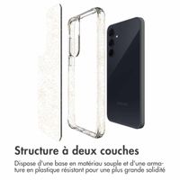 imoshion Coque arrière transparente Pailletée Samsung Galaxy A35 - Doré