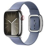 Apple Modern Buckle FineWoven Apple Watch Series 1 t/m 9 / SE (38/40/41 mm) | Series 10 / 11 (42 mm) - Taille S - Lavender Blue