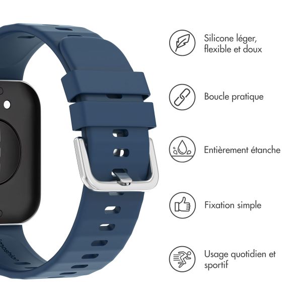 imoshion Bracelet en silicone pour Huawei Watch Fit 3 - Bleu