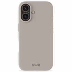 Holdit Coque Silicone iPhone 16 Plus - Taupe