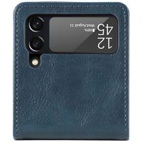imoshion Étui de télephone portefeuille Luxe Samsung Galaxy Z Flip 3 - Bleu foncé