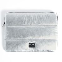 Wouf Quilted - Pochette ordinateur 13-14 pouces - Silver Glossy