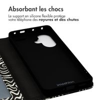 imoshion Étui de télephone portefeuille Design Xiaomi Redmi Note 13 Pro Plus (5G) - Black And White