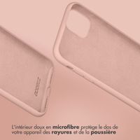 Accezz Coque Liquid Silicone Samsung Galaxy A55 - Rose