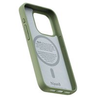 Njorð Collections Coque daim Comfort+ MagSafe iPhone 15 Pro - Olive