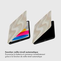 Selencia Coque tablette Vivid Apple iPad 11 (2025) 11 pouces A16 / iPad 10 (2022) 10.9 pouces - Desert Waves Beige