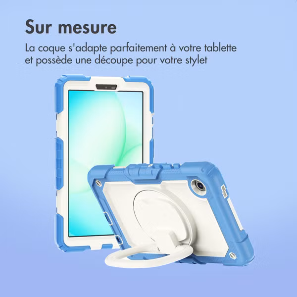 imoshion Coque tablette kidsproof Rugged Samsung Galaxy Tab A11 Plus / A9 Plus - Bleu