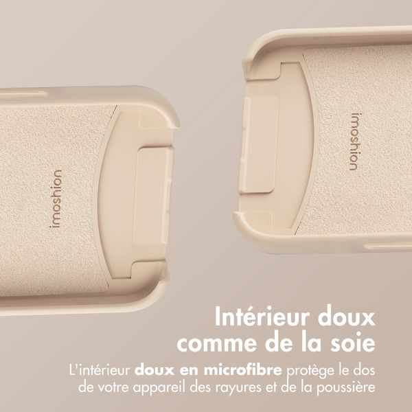 imoshion Coque arrière Color avec cordon amovible et MagSafe Apple iPhone 16 - Nude