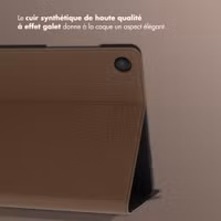 Selencia Coque tablette Riva Samsung Galaxy Tab A11 Plus - Mocha Brown