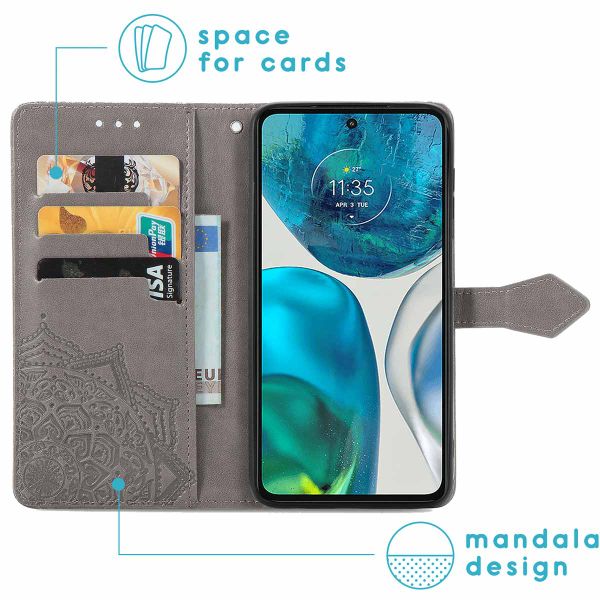 imoshion Etui de téléphone portefeuille Mandala Sony Xperia 10 IV - Gris