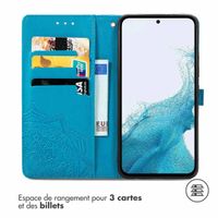 imoshion Etui de téléphone portefeuille Mandala Samsung Galaxy A34 (5G) - Turquoise