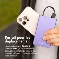 imoshion Ultra Series Aluminium | Batterie externe 20.000 mAh - Charge rapide jusqu'à 33 watts - Tropical Violet