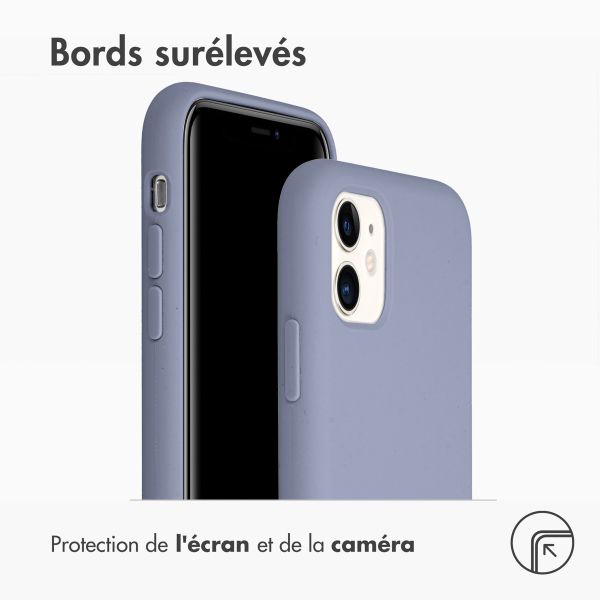 Accezz Coque Liquid Silicone Apple iPhone 11 - Lavender Gray