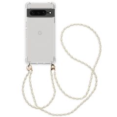 imoshion Coque avec dragonne + ﻿bracelet - Perles Google Pixel 7 Pro - Transparent