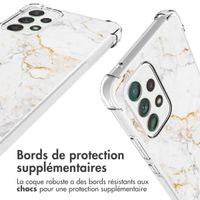 imoshion Coque Design avec cordon Samsung Galaxy A53 - White Marble