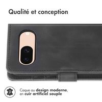 imoshion Etui de téléphone portefeuille avec cordon Google Pixel 8a - Noir