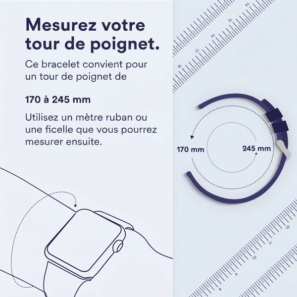 Apple Bracelet Sport Loop Apple Watch | 44/45/46/49 mm - Taille XL - Midnight Black