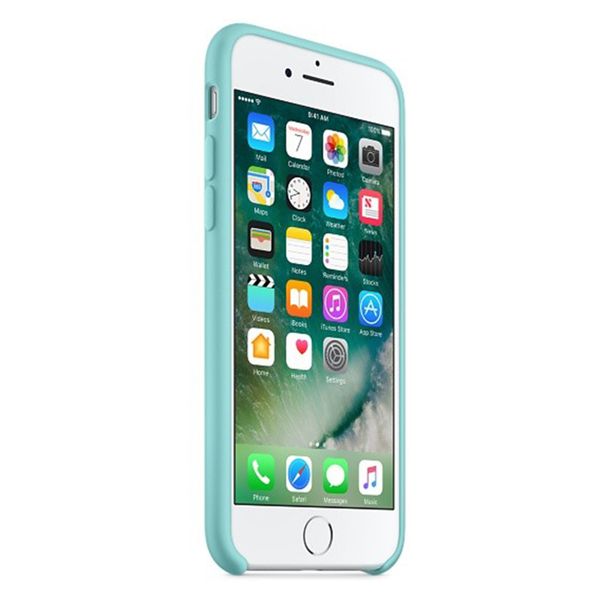 Apple Coque en silicone Apple iPhone SE (2022 / 2020) / 8 / 7 - Sea Blue