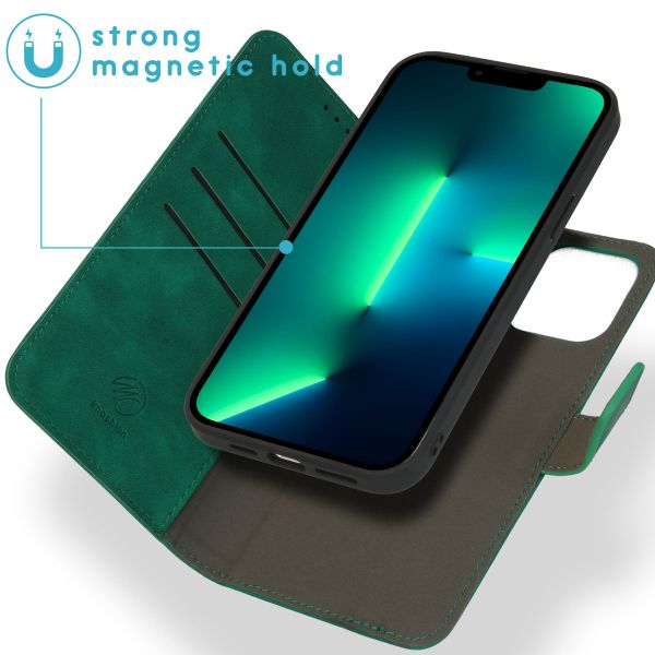 imoshion Etui de téléphone de type portefeuille 2-en-1 iPhone 13 Pro Max - Vert foncé