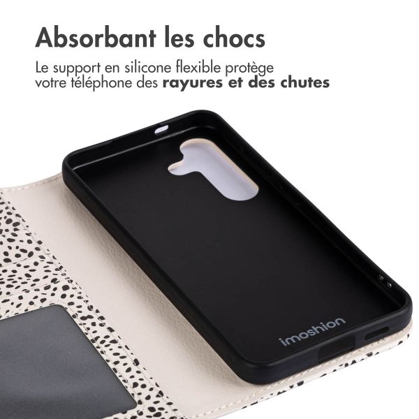 imoshion Étui de téléphone portefeuille Design Samsung Galaxy S24 - Desert Dots