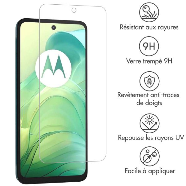 Accezz Protection d'écran en verre trempé Motorola Moto G04 / G24 / G24 Power