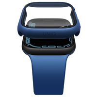 Uniq Legion Coque Apple Watch avec protection d'écran en Verre Trempé Apple Watch 7-9 - 45 mm - Cobalt Blue