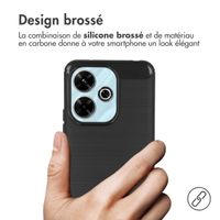 imoshion Coque Brushed Xiaomi Redmi 13 4G - Noir