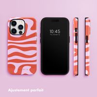 Selencia Coque arrière Vivid Tough iPhone 14 Pro - Dream Swirl Pink