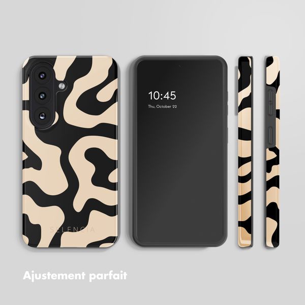 Selencia Coque arrière Vivid avec MagSafe Samsung Galaxy S26 Plus - Art Wave Black
