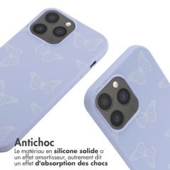 imoshion Coque design en silicone avec cordon Apple iPhone 13 Pro Max - Butterfly