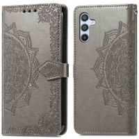 imoshion Etui de téléphone portefeuille Mandala Samsung Galaxy A34 (5G) - Gris