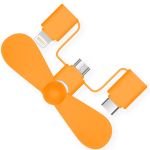 imoshion 3-in-1 Ventilateur pour smartphones Lightning, USB-C & Micro-USB - Orange