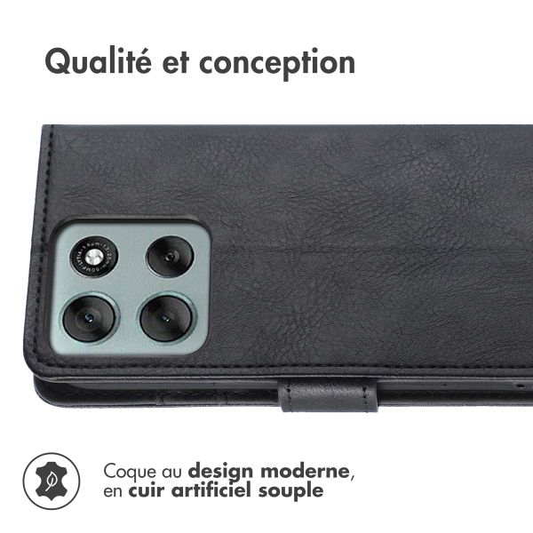 imoshion Étui de télephone portefeuille Motorola Moto G56 - Noir