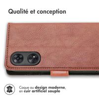 imoshion Étui de télephone portefeuille Oppo Reno 8 T (4G) - Marron