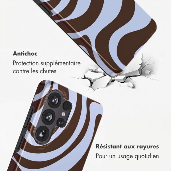 Selencia Coque arrière Vivid avec MagSafe Samsung Galaxy S26 Ultra - Dream Swirl Chocolate